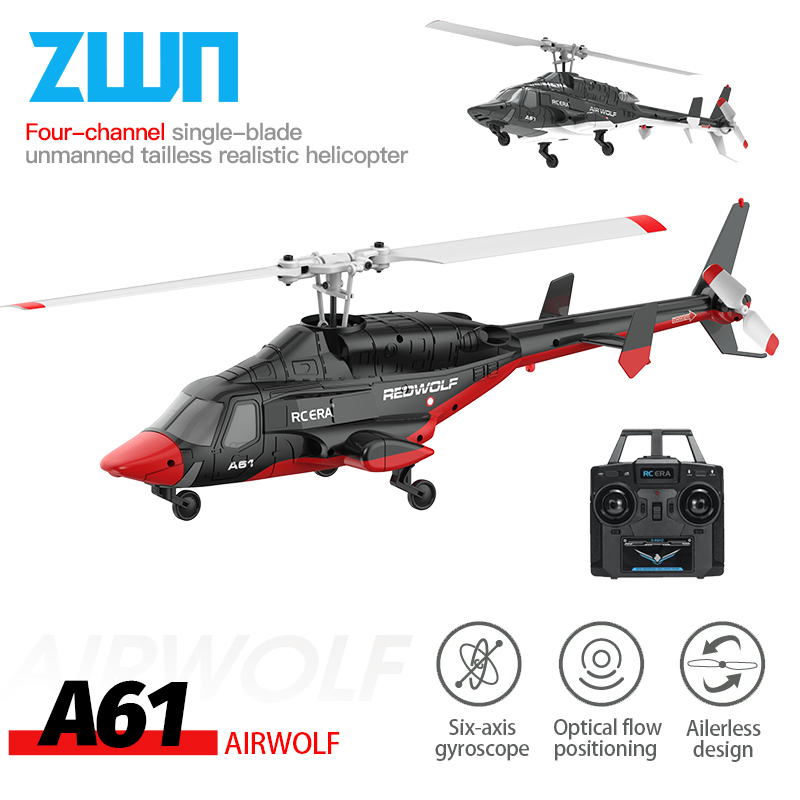 Kids Toys Helicopter - A61 RC هليكوبتر 2.4G 6-Aixs جيروسكوب