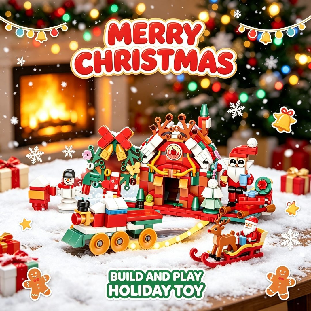 Kids Toys Quality - مجموعة مكعبات بناء عيد الميلاد 12