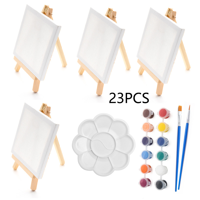مجموعة لوحات رسم صغيرة 23 قطعة - مراجعة Kids Art Easel وسعره