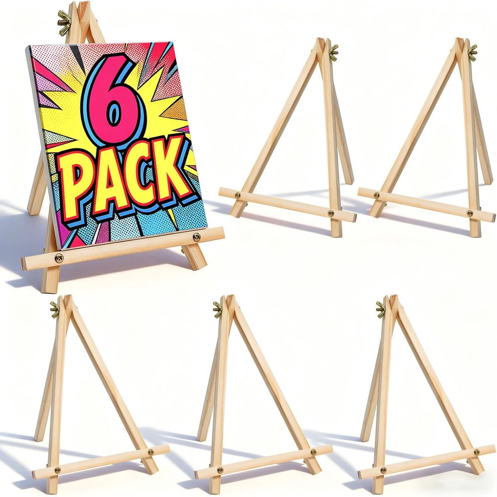 6 قطع حوامل رسم خشبية بطول 9 ب - مراجعة Kids Art Easel وسعره