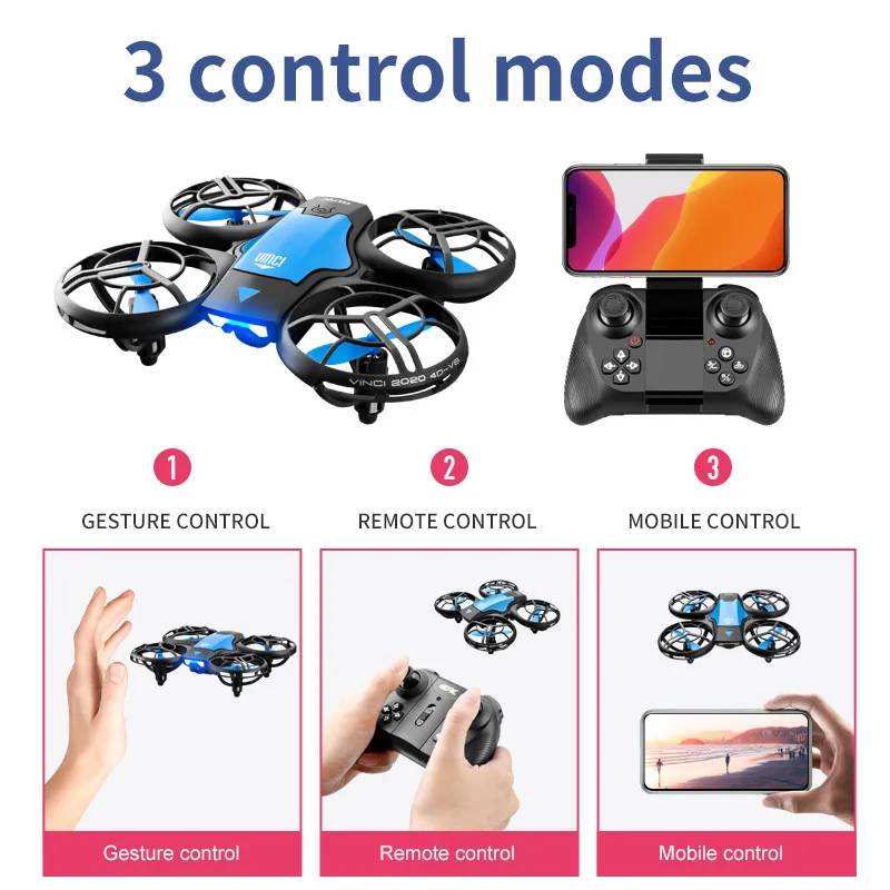 طائرة بدون طيار صغيرة جديدة V8 - مراجعة Kids Toys Helicopter وسعره
