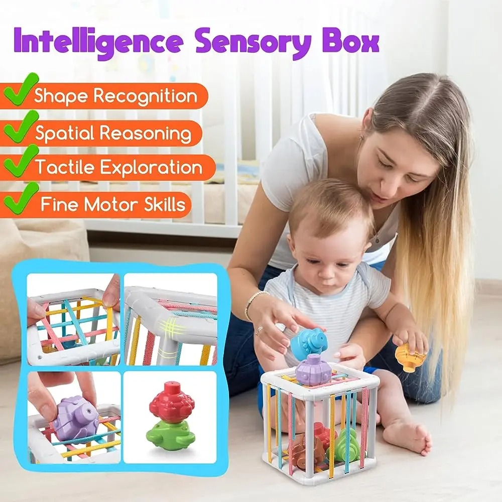 مكعب مونتيسوري ملون بألوان قوس - مراجعة Kids Toys Variety وسعره