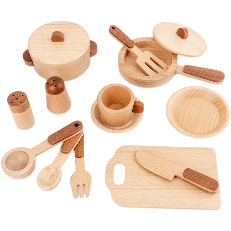 مجموعة ألعاب مطبخ خشبية للأطفا - مراجعة Kids Toys Kitchen Set وسعره