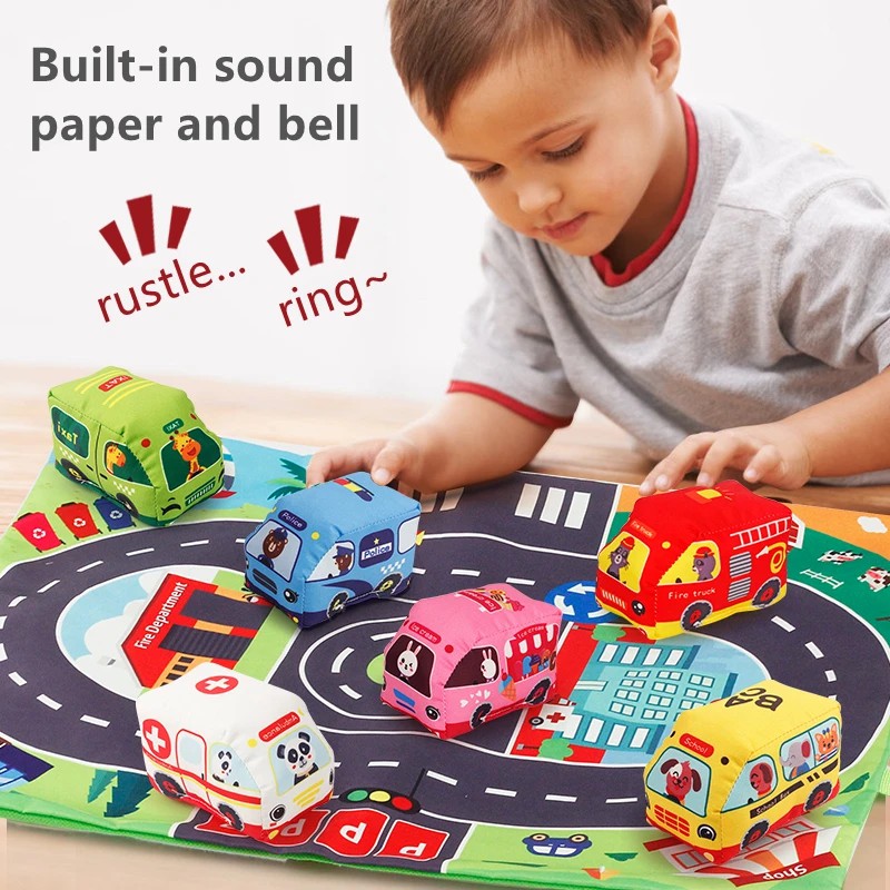 مجموعة ألعاب سيارة ناعمة مع سج - مراجعة Kids Toys Variety وسعره