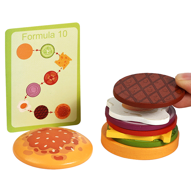 ألعاب تكديس الساندويتشات الخشب - مراجعة Kids Toys Kitchen وسعره