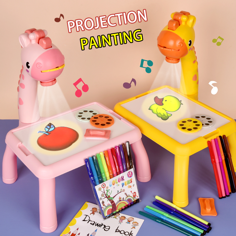 لوحة رسم إسقاط غزال كهربائية م - مراجعة Kids Art Easel وسعره